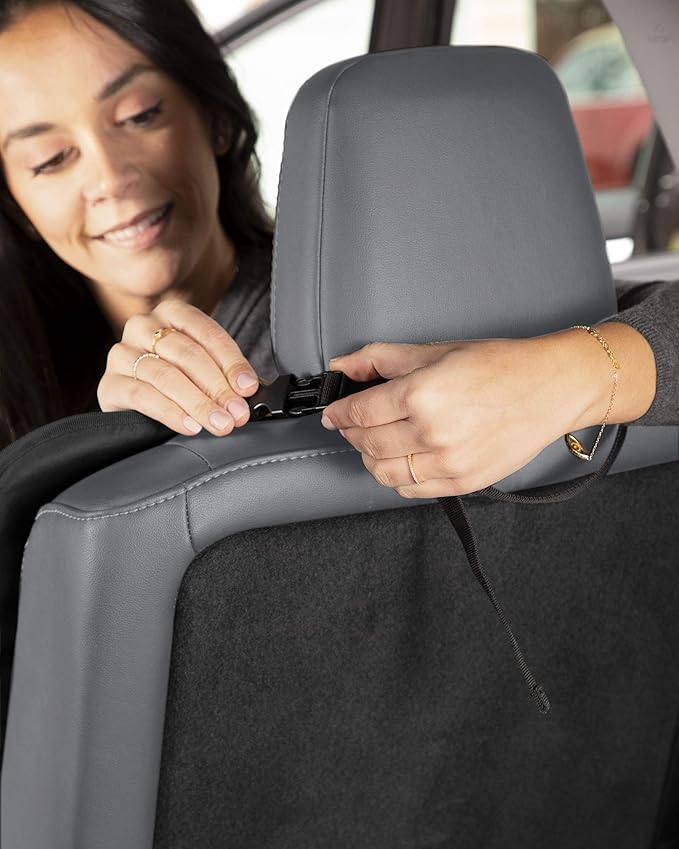 Skip Hop Clean Child Car Seat Protector, Universal Baby Carseat Cover with Clean Sweep Crumb Catcher
