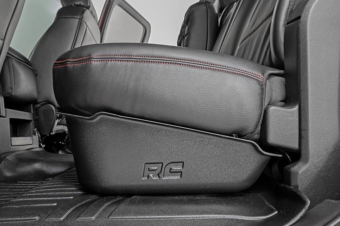 Rough Country Under Seat Storage for Chevy Silverado 1500 (2014-2018) & 2500HD/3500HD (2015-2019) Crew Cab - Custom-Fit Under Seat Truck Storage