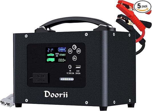 10000A Jump Starter, 24V 155WH Car Jump Starter Battery Pack for All Gas & All Diesel Engine, Portable Truck Jump Starter, Power Station for Camping Essentials (V10-1)