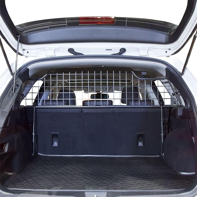 TRAVALL Compatible with Subaru Outback (2014-2020) Dog Car Barrier Guard Custom Fit Heavy Duty Steel Mesh Trunk Divider Safety Travel Premium Luggage Cargo Barrier Backseat Protection