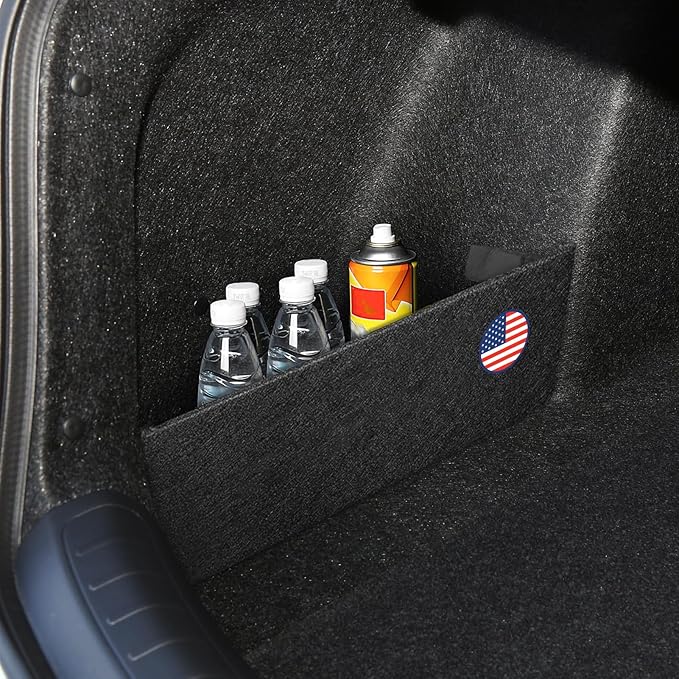 2PCS Car Rear Trunk Organizer Side Divider Board Compatible with 11th Gen Honda Civic 2022 2023 2024 2025 Accessories - ONLY for Sedan