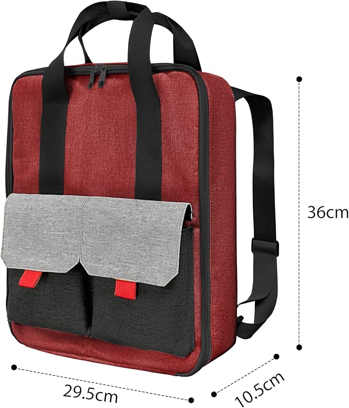 KISLANE Car Storage Backpack Organizer with Elastic Slots – Portable Backpack Carrying Case for 1:64 Scale Cars, Hands-Free Travel Storage Bag for Collection and Organization