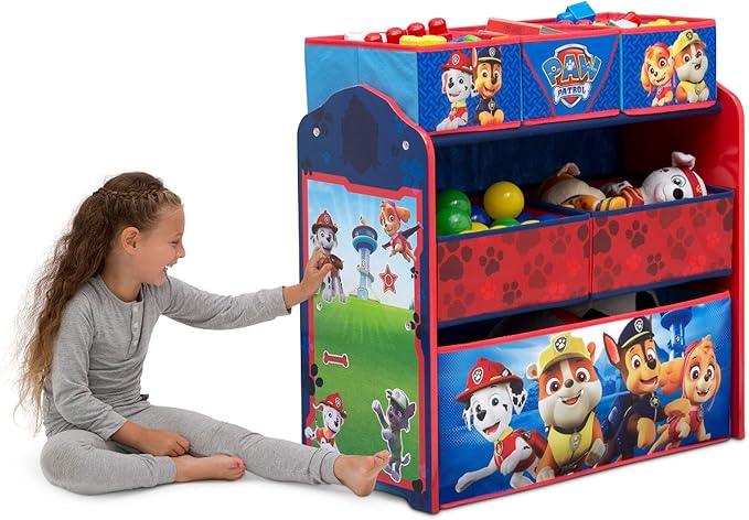 Delta Children Design & Store 6 Bin Toy Storage Organizer, Nick Jr. PAW Patrol