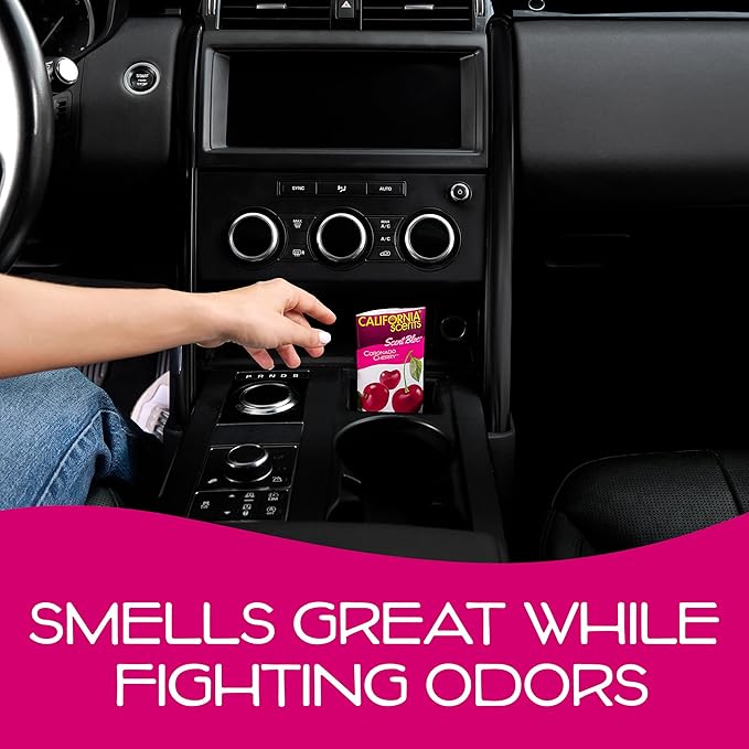 California Scents Power Bloc Car Air Freshener, Coronado Cherry Scent