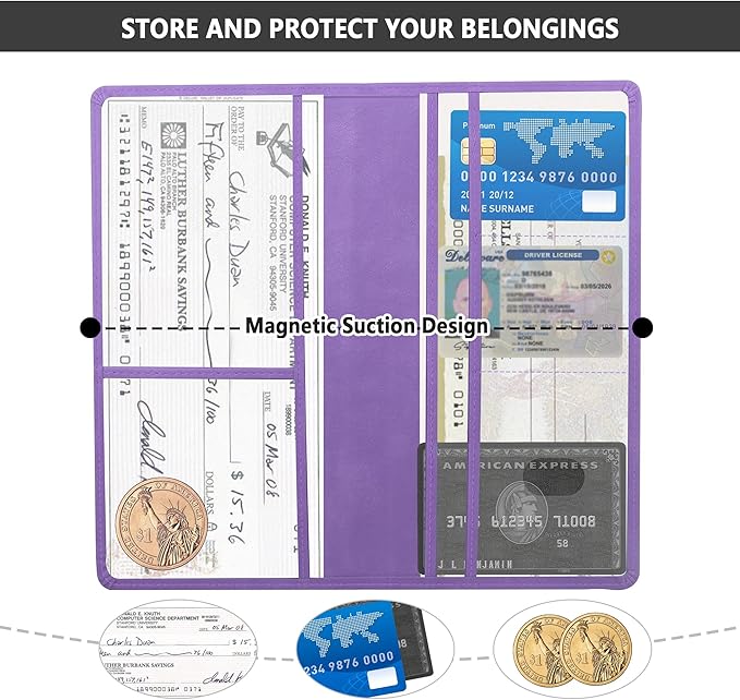 Car Registration and Insurance Holder,PU Leather Car Glove Box Organizer Car Document Holder for ID,Driver's License,Universal Car Organizer Car Accessories for Women/Men