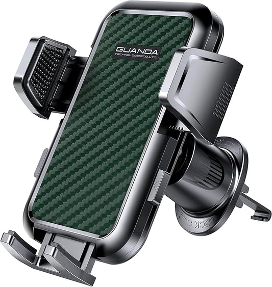 [2026 New] Car Vent Phone Mount, [Upgrade Hook Clip Never Shake] Adjustable 360 Rotation Vent Clip Car Phone Holder Mount, Big Phone & Thick Case Friendly Fit for All iPhone, Samsung & Cell Phone