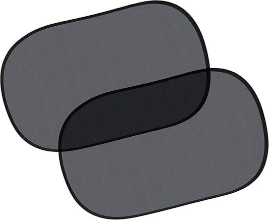 EcoNour Car Window Shades for Baby (2 Pack Transparent) | Sun Shade Window for Kids | Shades for Side Windows | Automotive Sun Protection from UV & Sun Glare | Car Baby Accessories | Medium 20"x12"
