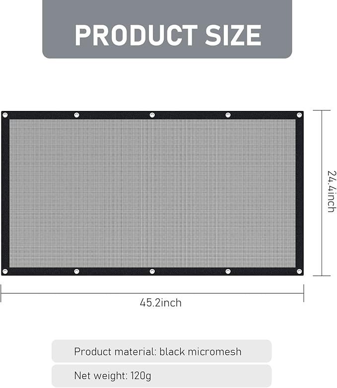 1 PC Car Black Fence, Pet Barrier Backseat Mesh, Pet Disturb Stopper, Stretchable Mesh Obstacle, Suitable for SUV Pickup and Small Car (45.2In x 24.4In)