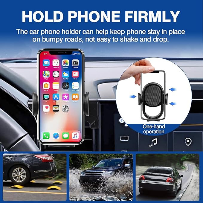 Autorder Car Phone Holder for Chevy Chevrolet Silverado 1500 2022-2026/2500HD 3500HD 2024-2026 Accessories Phone Mount 13.4-Inch Screen Cell Phone Automobile Cradles Hands-Free 360 Degree Rotation