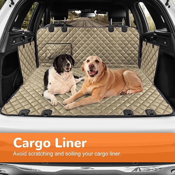 URPOWER Dog Car Seat Cover for Pets 100% Waterproof Seat Cover Hammock 600D Heavy Duty Scratch Proof Nonslip Durable Soft Back Seat Covers for Cars Trucks and SUVs