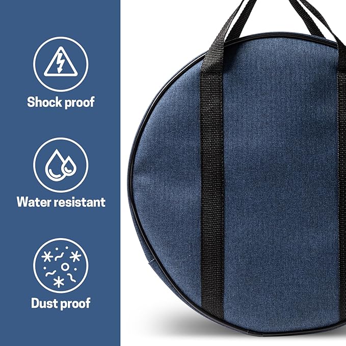 14 Inch Jumper Cable Bag, Tools Cable, Cable Storage Organizer With Exterior Pocket for EV Charging Cables for Electric Vehicles, Extension Cables