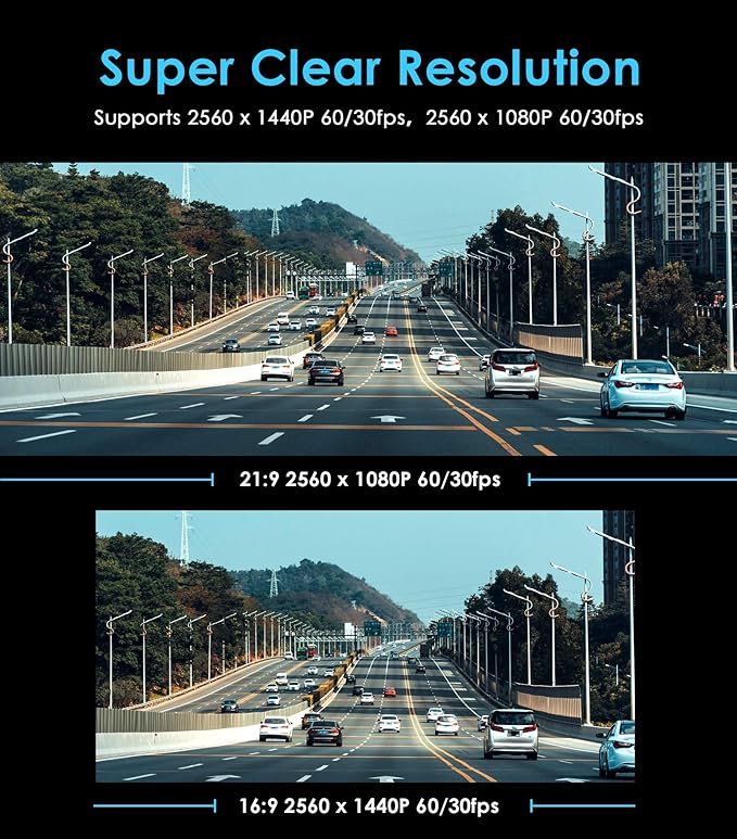 VIOFO A119 V3 2K Dash Cam 2560x1440P Quad HD+ Car Dash Camera, Ultra Clear Night Vision, 140-Degree Wide Angle, GPS Included, Buffered Parking Mode, True HDR, Motion Detection (Renewed)