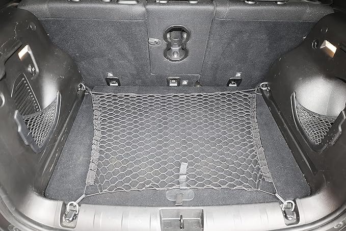 Envelope + Floor Style Trunk Organizer Cargo Nets for Jeep Patriot 2007-2017 – for SUV - Premium Mesh Elastic Car Trunk Organizer Vehicle Carrier Storage –Compatible with Jeep Patriot