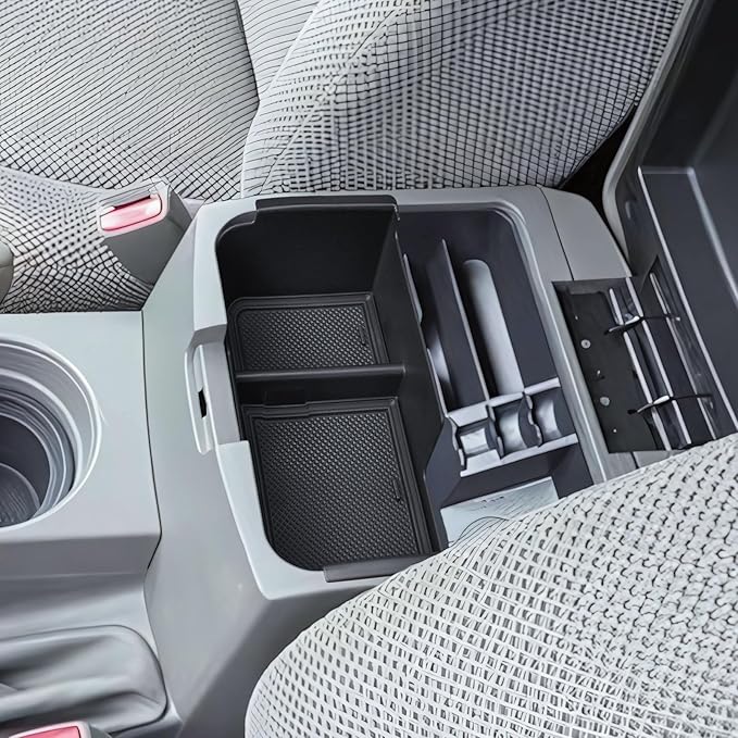 EDBETOS Center Console Organizer Tray Compatible with 2005-2021 Nissan Frontier Console Insert Tray Secondary Armrest Storage Box ABS Plastic Interior Accessories
