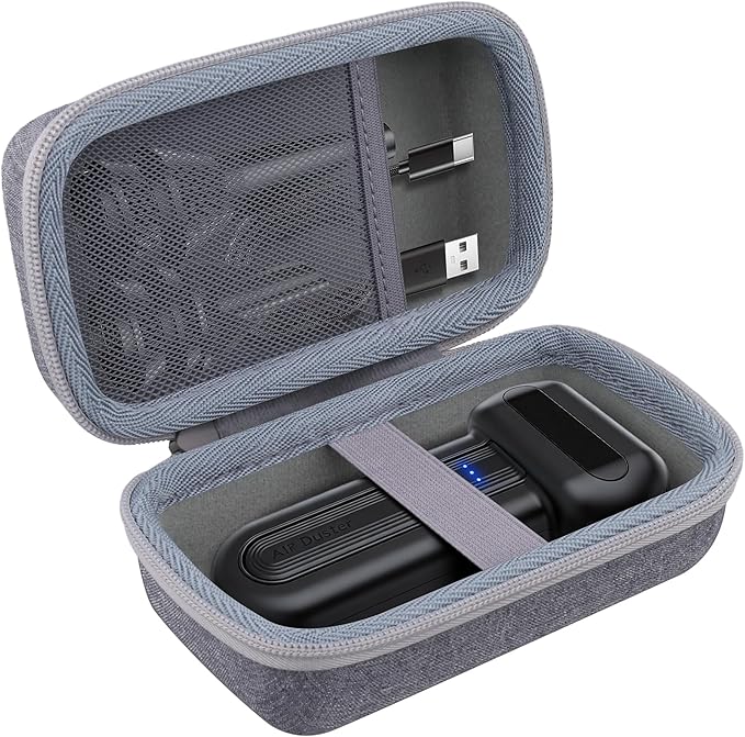 khanka Case for WOLFBOX MF50 MF60 MF70 Electric Air Duster,Hard Storage Case Compatible with Wolfbox MF50 MF60 MF70 Air Compressor and Accessories,Case Only（Grey）