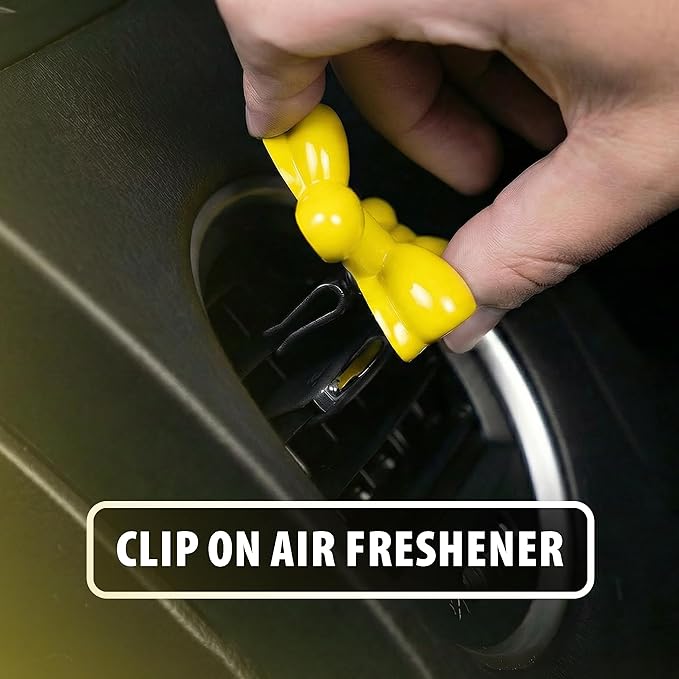 Little Pup 96602-6PK Vanilla Scent, Car Air Freshener, Clips to A/C Air Vent, Alcohol-Free Fragrance Oil, Non-Hazardous and Non-Toxic Plastic, Set of 6