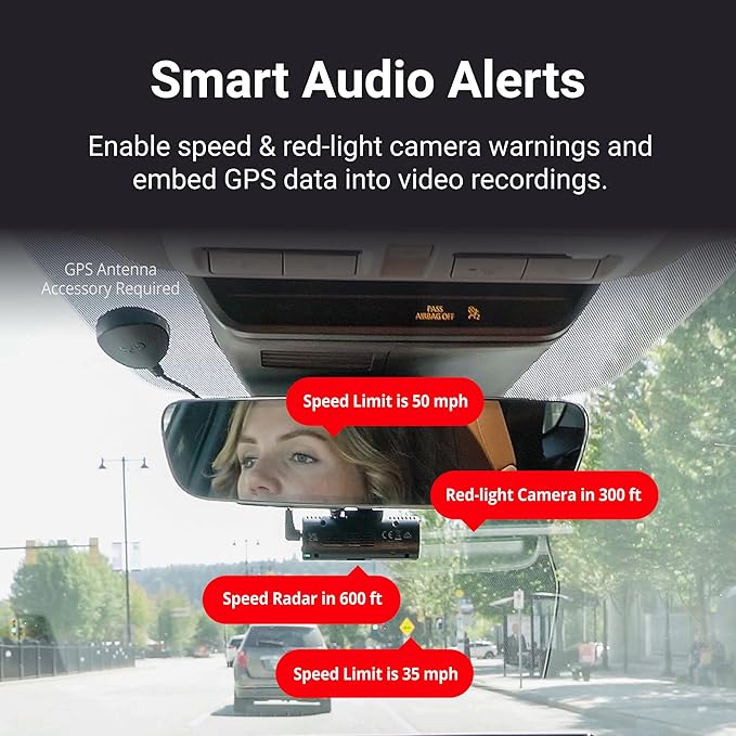 Thinkware F70 PRO Dash Cam 1080P FHD, Wi-Fi Car Camera, 140° Wide Angle, Super Night Vision, Smart Parking Mode, G-Sensor, Includes 32GB SD Card