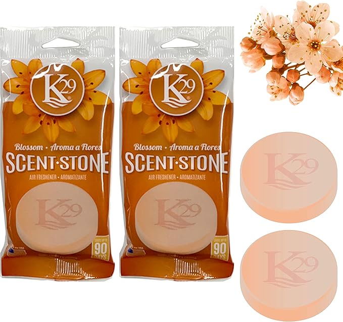 K29 Stone Air Freshener, Environmentally Safe and Long-lasting Fragrance (2 Packs, Blossom)