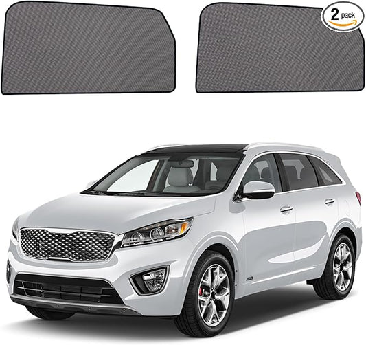 Car Window Shades for 2015-2020 Kia Sorento - Rear Side Window Sun Shade for Baby, Breathable Mesh Car Privacy Window Covers, UV Protection and Heat Insulation for Road Trips, Napping, Camping