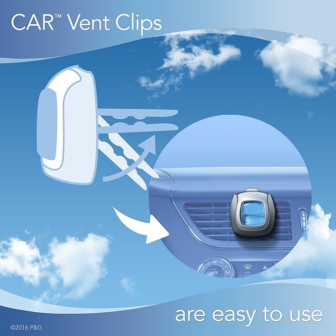 Febreze Car Vent Clip with Downy April Fresh Scent