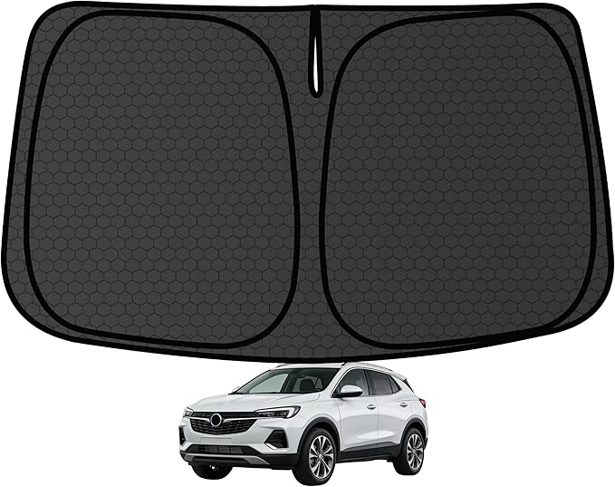 Encore Customized Windshield Sun Shade for 2020 2021 2022 2023 2024 2025 2026 Enclave (Not fits for Encore GX) Front Window SunShade Visor Protector Foldable Blocks UV Rays Keep Car Cooler Accessories