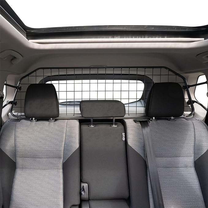 TRAVALL Compatible with Nissan Rogue (2020+) Dog Car Barrier Guard Custom Fit Accessory Heavy Duty Steel Mesh Trunk Divider Safety Travel Premium Luggage Cargo Barrier Backseat Protection