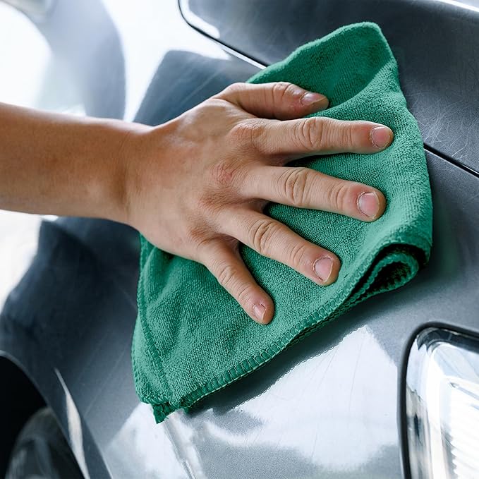 Microfiber Cleaning Cloths (Value Pack of 36) Size 16" x 16" Large, Highly Absorbent Cleaning Rags, Lint Free Towels, Reusable and Washable, Microfiber Towels for Cars