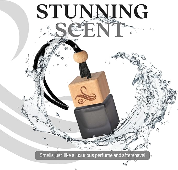 Greed Car Air Freshener for Men | Perfume Inspired Fragrances | Strong Car Freshener with Odour Eliminator Technology | Air Freshener | Long Lasting Automotive Freshener by Perfa