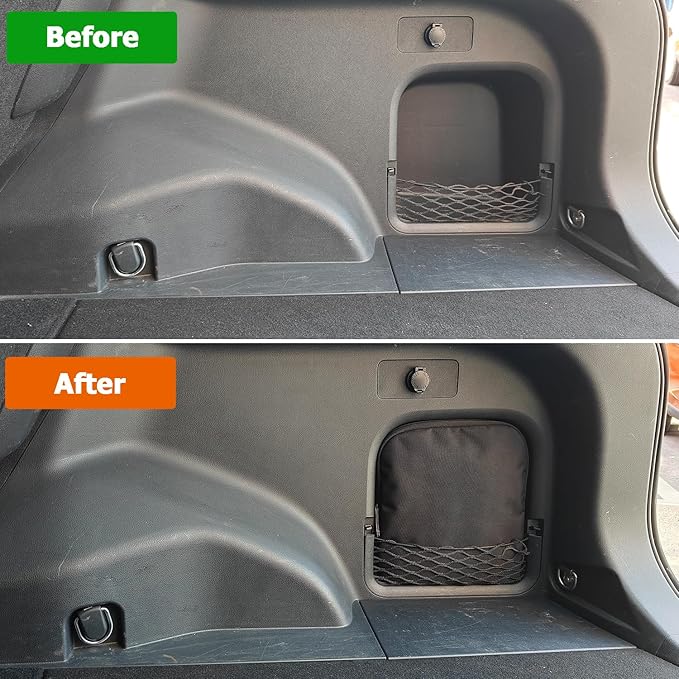 Trunk Upgrade, Trunk Organizer Pocket Bag, Trunk Cubby Storage bag,Cargo side pocket For Toyota Rav4 2025 2024 2023 2022 2021 2020 2019 Black, 1 pc