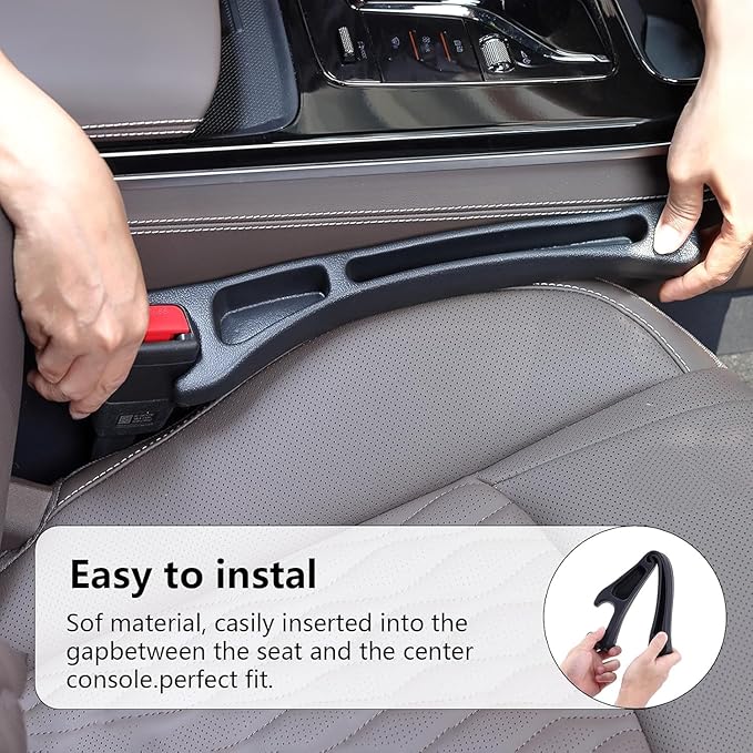 【Compatible with Chevy Colorado】 Seat Gap Filler,No Drop Seat Guard Compatible with Chevy Colorado,Drop Seat Guards for Cars(2Pcs),Emergency Keychain Car Escape Tool(2Pcs)