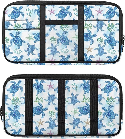 Sea Turtle Car Sun Visor Organizer with Multi-Pocket Sun Visor Organizer Personalized Easy to Store and Install Universal Fit for Most Cars SUV