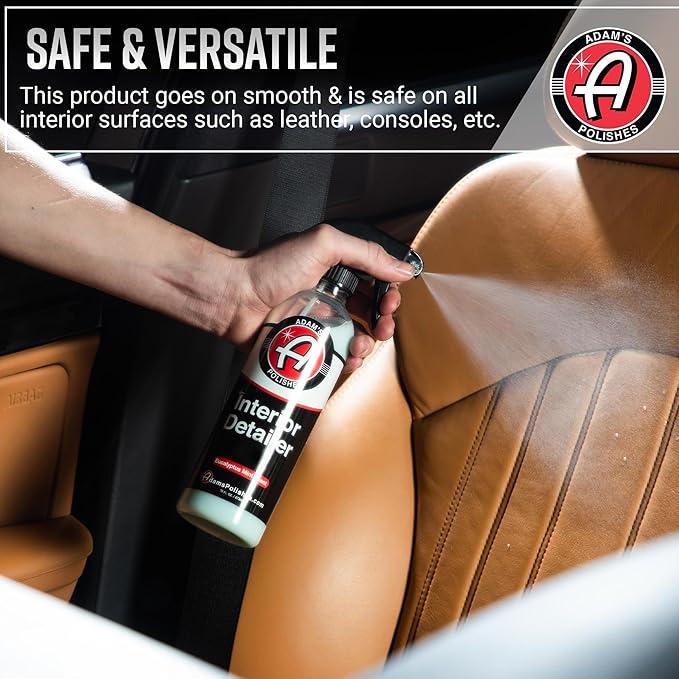 Adam's Interior Detailer (Gallon) - Total Car Interior Cleaner, Protectant & Dressing | All Purpose Cleaner & Leather Conditioner | Vinyl, Dashboard, Screen, Seat Cleaner & More