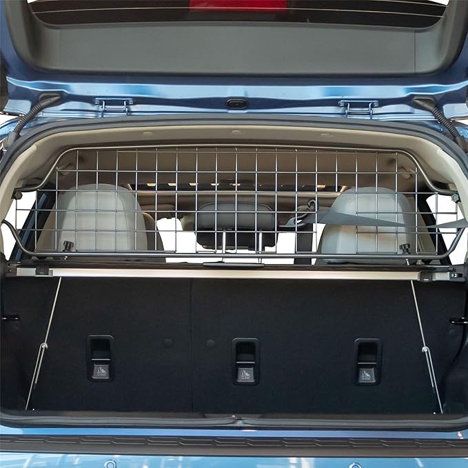 TRAVALL Compatible with Subaru Crosstrek (2017-2023) Dog Car Barrier Guard Custom Fit Heavy Duty Steel Mesh Trunk Divider Safety Travel Premium Luggage Cargo Barrier Backseat Protection