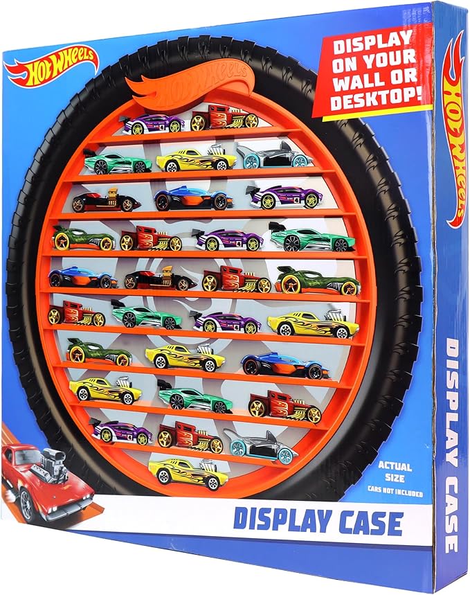 Hot Wheels Collector Case – Durable Die-Cast Car Storage Organizer with Handle for 1:64 Scale Vehicles – Holds Up to 30 Cars – Portable Display and Carry Case for Kids and Collectors