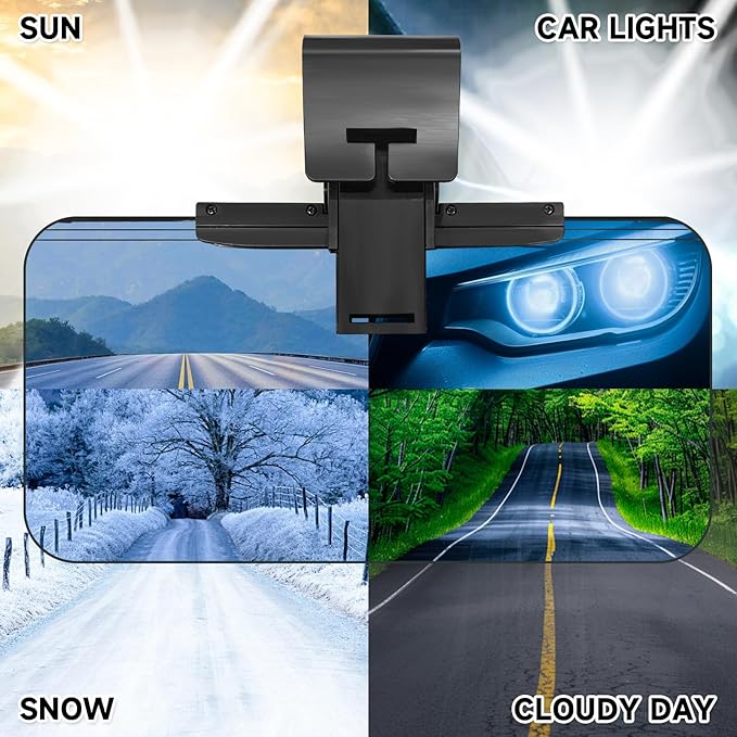 Sun Visor Extender for Cars，Adjustable Car Visor Extender Sun Blocker(UV400) ，Polarized Car Sun Visor，Safe Driving Extension for Glare，Clip on Sun Visors for Cars, Universal (Universal, L)