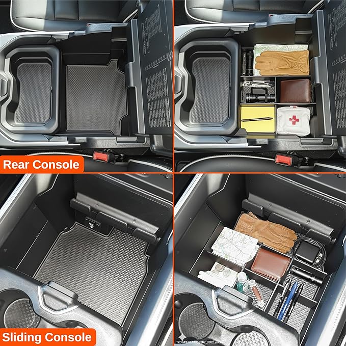 Vehicle OCD - Lower Center Console Organizer for RAM 1500/2500/3500 (2019-2026) (Longhorn and Limited models ONLY) - Made in USA - SLX162