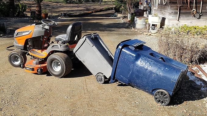 Trash Trainer Garbage Can Hauler | Cart to Cart Strap | Used with The Trash Trainer Vehicle to Cart Strap | Tow Multiple Trash Cans | No Hitch Required | Works with Any Vehicle | Trash Hauler
