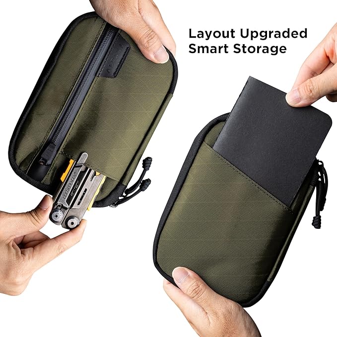 ALPAKA Admin Pouch Pro - Small Tool Pouch with Smooth Zipper, Weatherproof Storage for Electronics, Cables, EDC Organizer, Travel Accessories