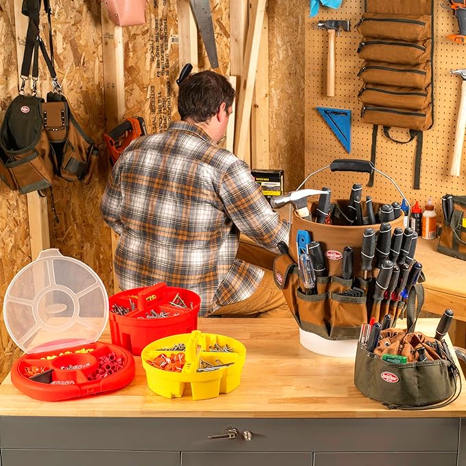 Bucket Boss - Bucket Seat Small Parts Organizer, Bucket Organization (10010) , Red