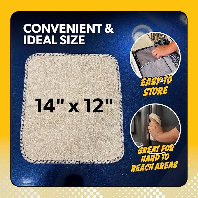 Chemical Guys Microfiber Towels for Cars Microfiber Cleaning Cloth Multi Color Drying Towels Car Detailing for Wash Interior and Glass, 14 x 12 Inch - 12 Pack
