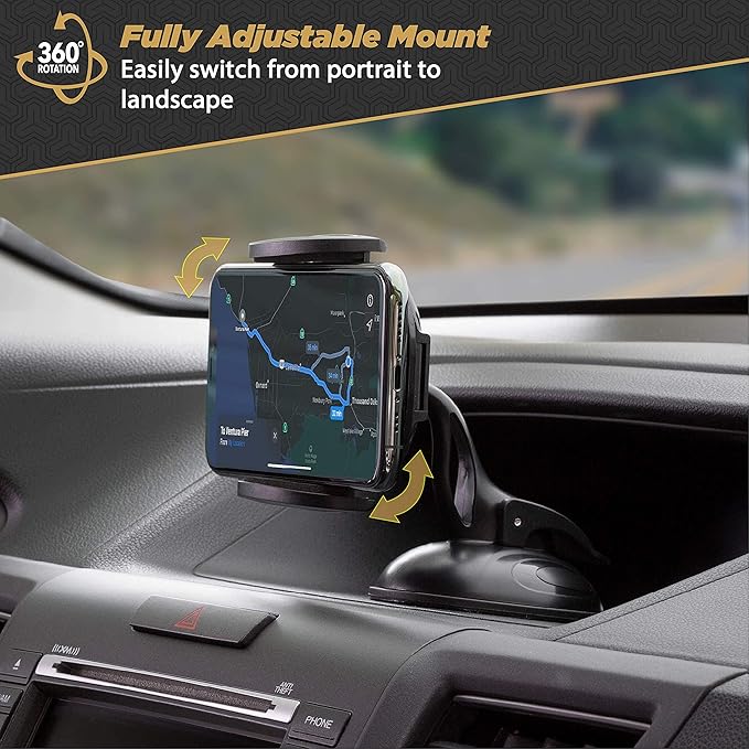 Scosche SUHWD-XCES0 Select Window/Dash Mount Phone Holder Cradle for Car or Truck - Universal Hands-Free Mount for Car Window or Dashboard - Vehicle Cell Phone Holder for iPhone or Android Smartphones