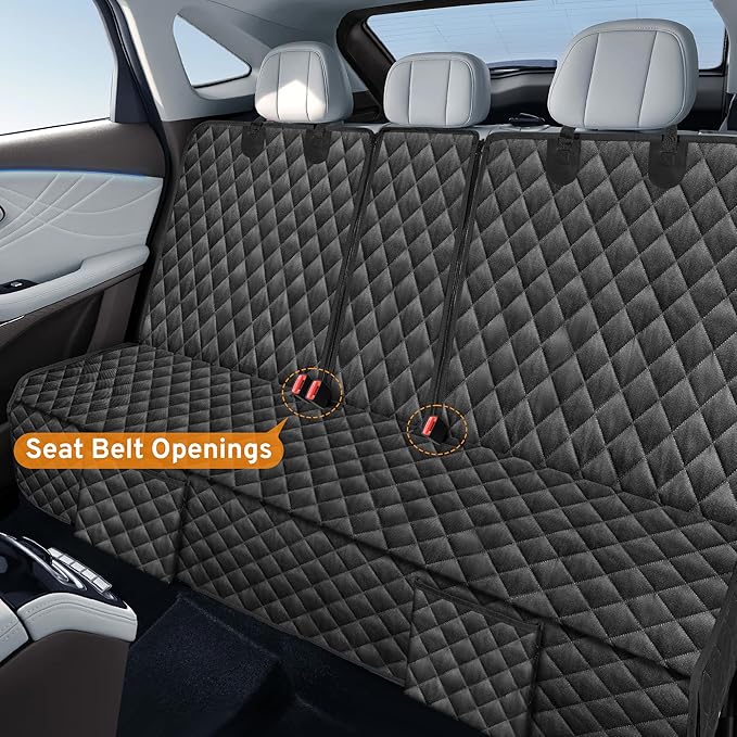 Dog Car Seat Cover for Back Seat Compatible with Dodge RAM 1500 2500/Ford F150 F-150 F250 2000-2025 2026 Accessories, Non-Slip Pet Bench Backseat Covers for Large Pickup Trucks