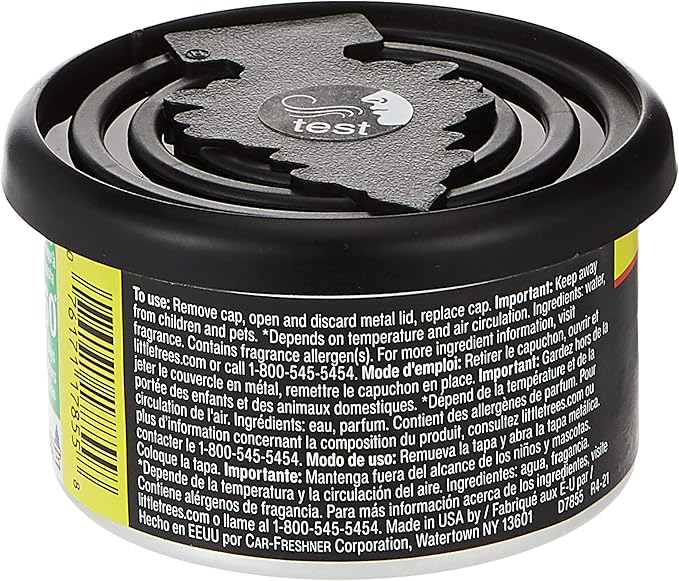 Car Freshner Little Trees Black Ice Fiber Can Air Freshener 4 Pack