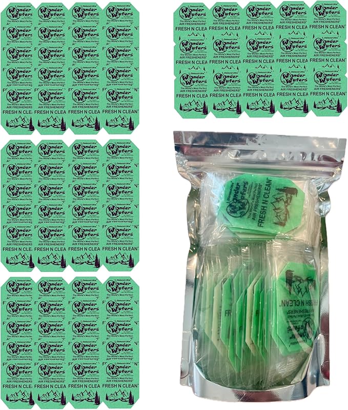 Wonder Wafers 75 count Air Fresheners Individually Wrapped, Fresh N Clean Fragrance