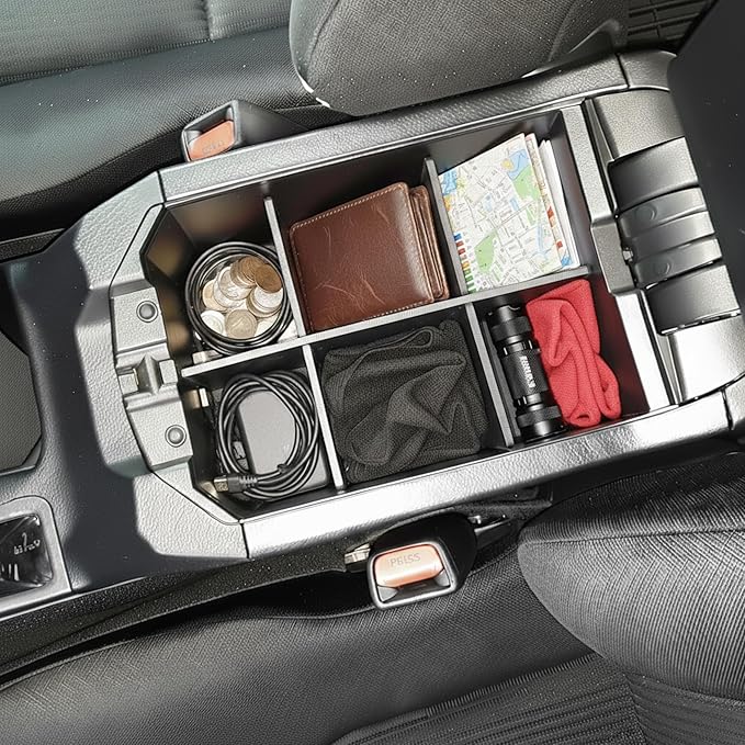Vehicle OCD - Center Console Organizer for Toyota RAV4 (LE, XLE, Adventure ONLY) (2013-2018) - Made in USA - SLX108