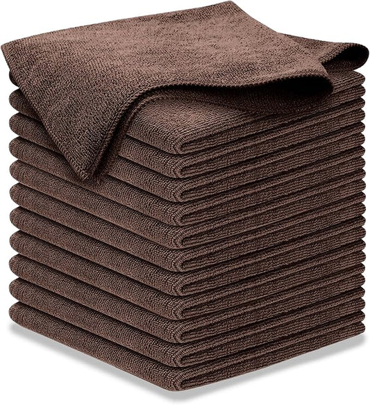 USANOOKS Premium 300GSM Microfiber Cleaning Cloth - 12.5"x12.5" High Performance - 1200 Washes, Ultra Absorbent Microfiber Towels for Cars Undercarriage, Rims & Engine Bay Cleaning - Microfiber Cloth