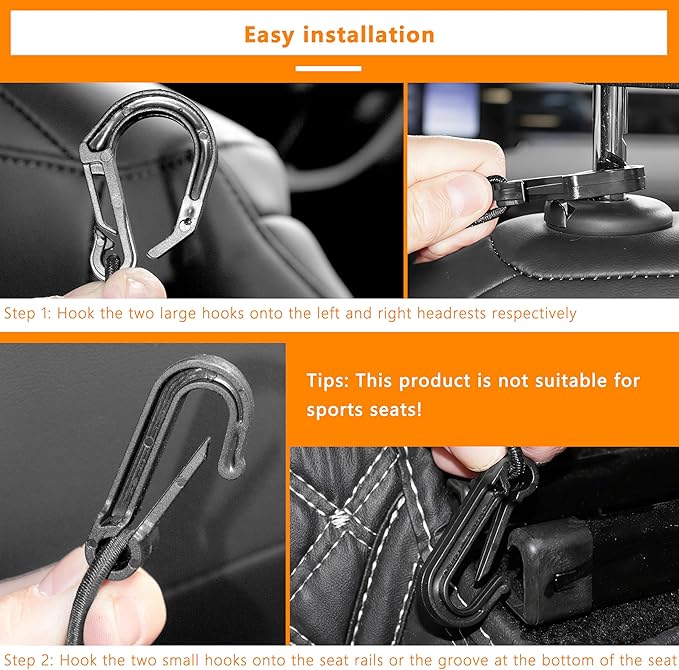 Dog Cars Barriers,Car Seat Storage Net, Motorcars Isolation Mesh, Easy to Install, Suitable for Cars SUV, Used for Safe Driving of Children & Pets, Dog Net Barrier of Car (Double-Layer)