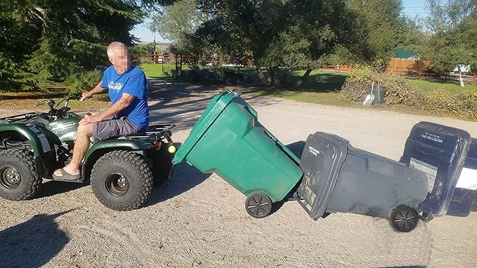 Trash Trainer Garbage Can Hauler | Cart to Cart Strap | Used with The Trash Trainer Vehicle to Cart Strap | Tow Multiple Trash Cans | No Hitch Required | Works with Any Vehicle | Trash Hauler