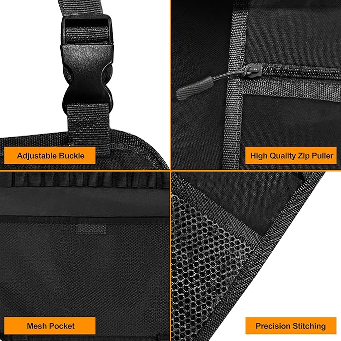 MYDAYS 2 Pack Seat Back Gun Rack, Camo Front Seat Organizer With Bullet Pocket Vehicle Holder for Hunting Rifles/Shotguns