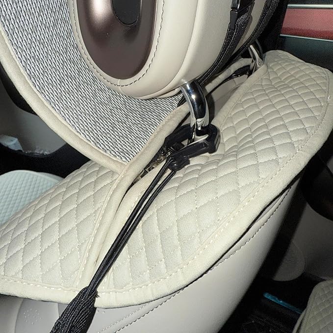 Dog Car Barrier Net - 4-Sides Elastic Mesh Divider, Driving Safety, Storage-Friendly, Compact Foldaway（Updated Dimensional Information）